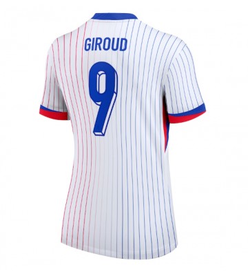 Frankrig Olivier Giroud #9 Replika Udebanetrøje Dame EM 2024 Kortærmet